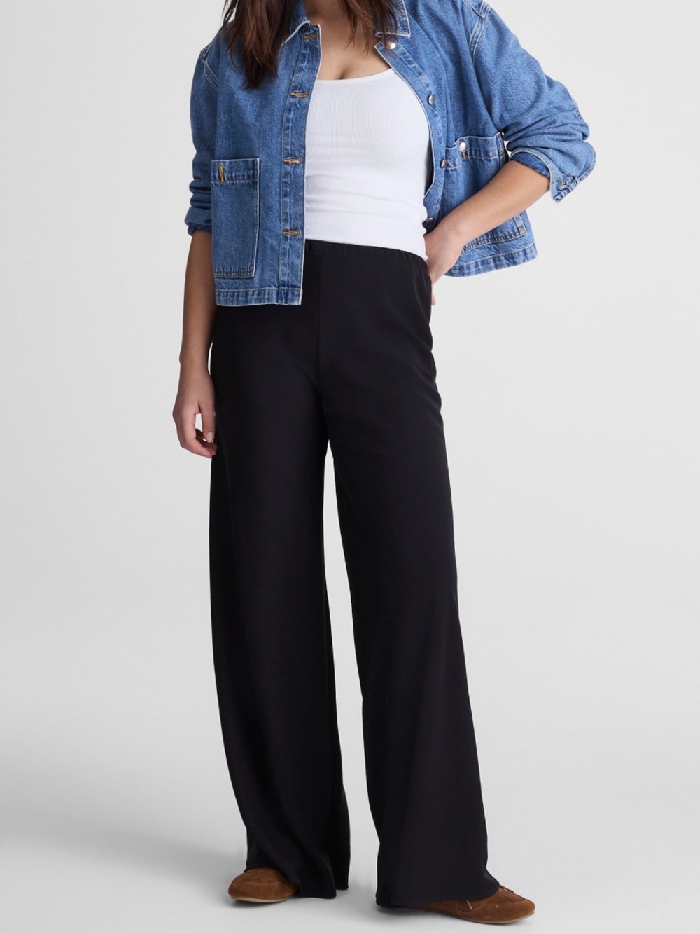 Madewell Pull on Pants in Crepe